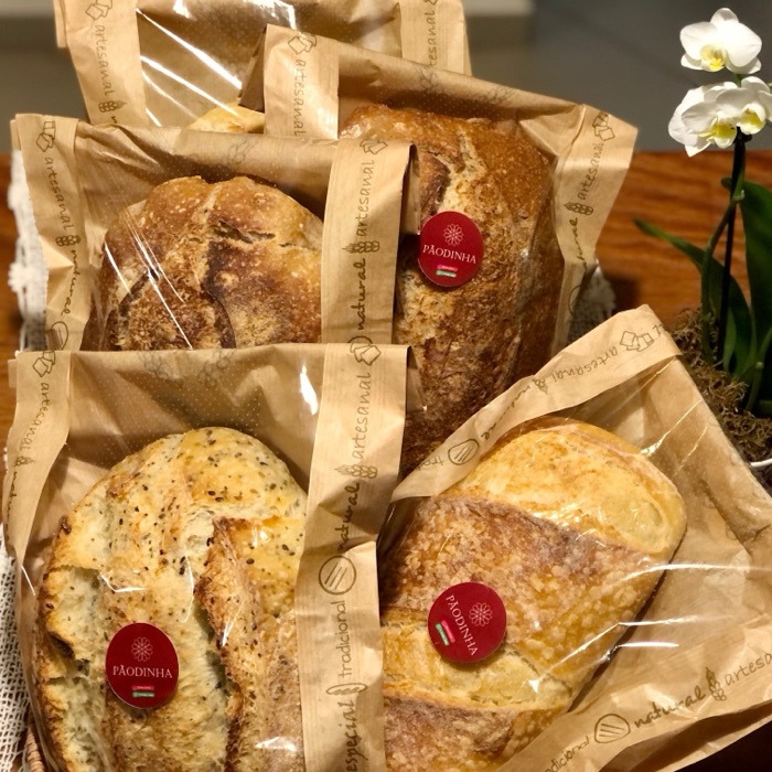 Pães embalados para encomenda